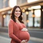 Embracing the beauty of pregnancy, this woman reflects on her journey through natural insemination and the miracle of new life growing