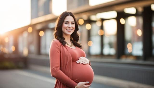 Embracing the beauty of pregnancy, this woman reflects on her journey through natural insemination and the miracle of new life growing