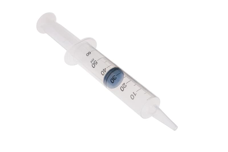 large feeding syringe isolated