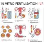 vitro fertilization ivf vector infographic infertility