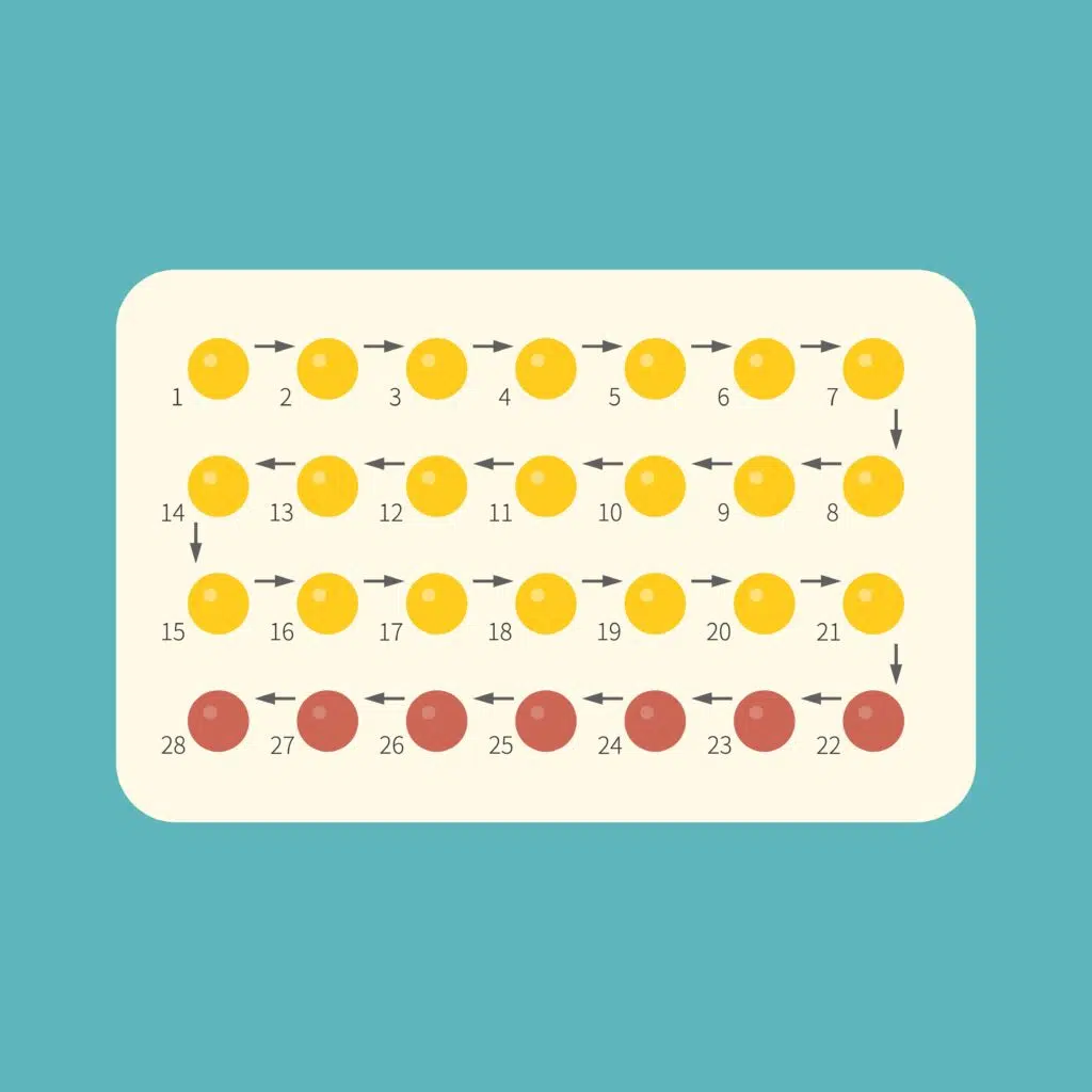 strip 28 contraceptive pill english instructions